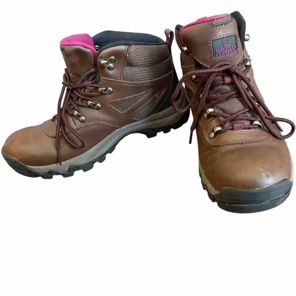 New Magellan HARPER II Women's 7.5D Hiking Boot Shoe Waterproof Leather 157483